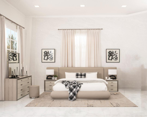 ROANHOWE BEDROOM SET KING SIZE (193*203 CM)